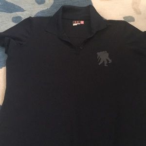 Women’s under armour black polo